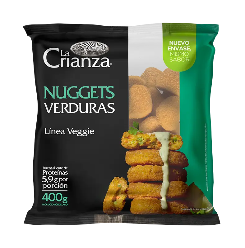 Nugget de verduras 400 grs - La Crianza