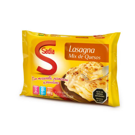 Lasagna 4 quesos 600gr - Sadia