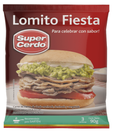 Lomito de Cerdo 90 grs (3 Láminas) .- Super Cerdo